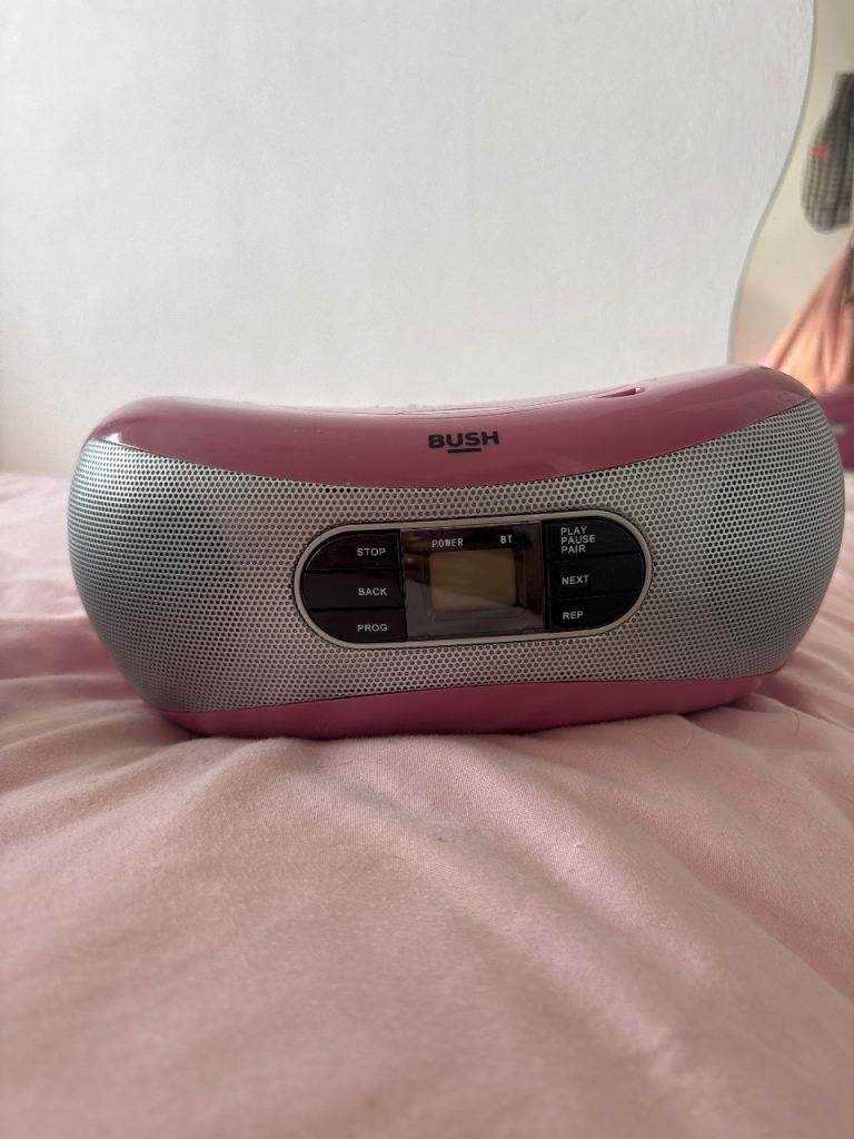 Pink CD player 