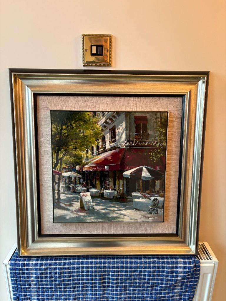 French Street Oil Painting Picture Frame 