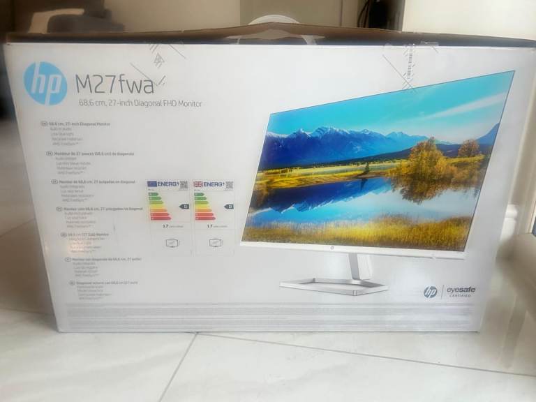 HP 27" white Monitor 