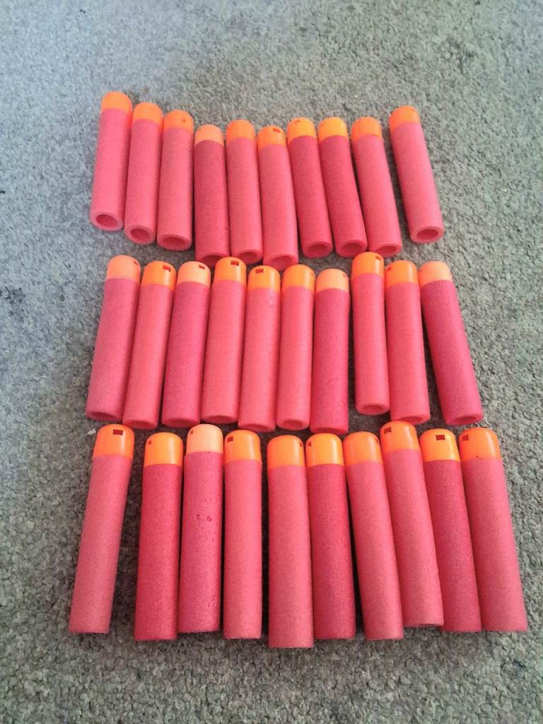30 Pcs Red Foam Darts Refill for Nerf