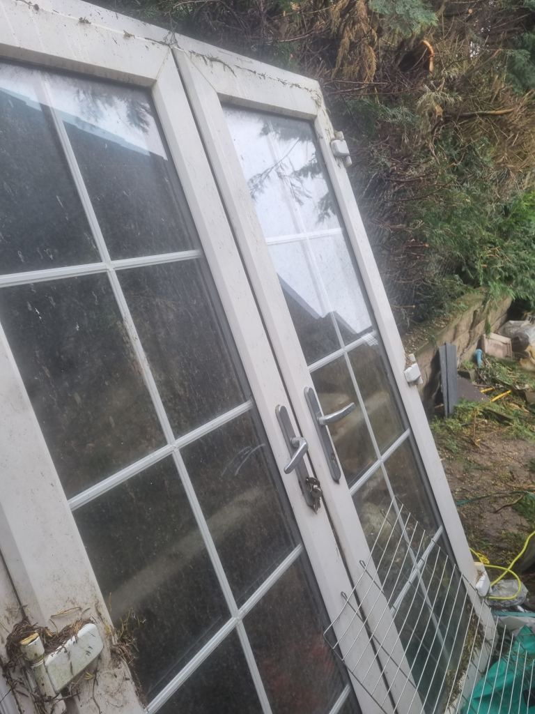 White uPVC French Patio Doors – Ready for Collection