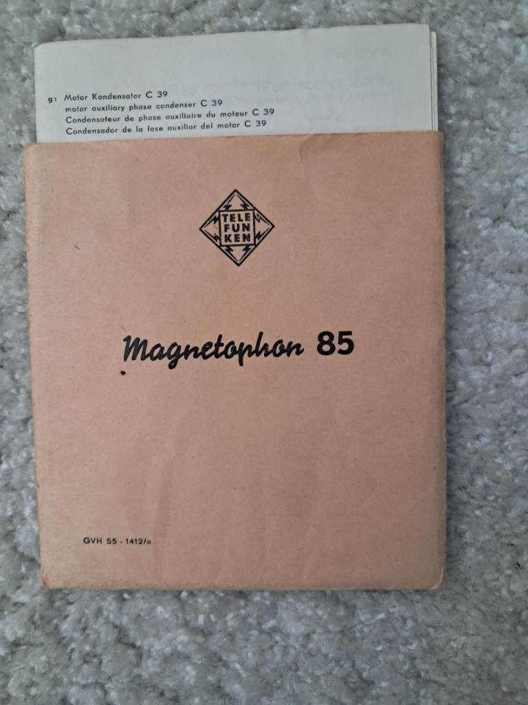 Telefunken Magnetophon 85