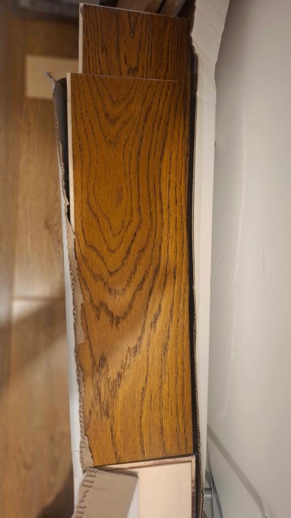 Golden Brushed & Oiled Wood Flooring - New, Unused