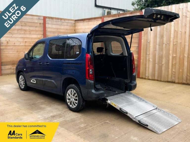 2019 Citroen Berlingo 3 Seat Auto Wheelchair Accessible Disabled Access Ramp Car MPV Diesel Autom...