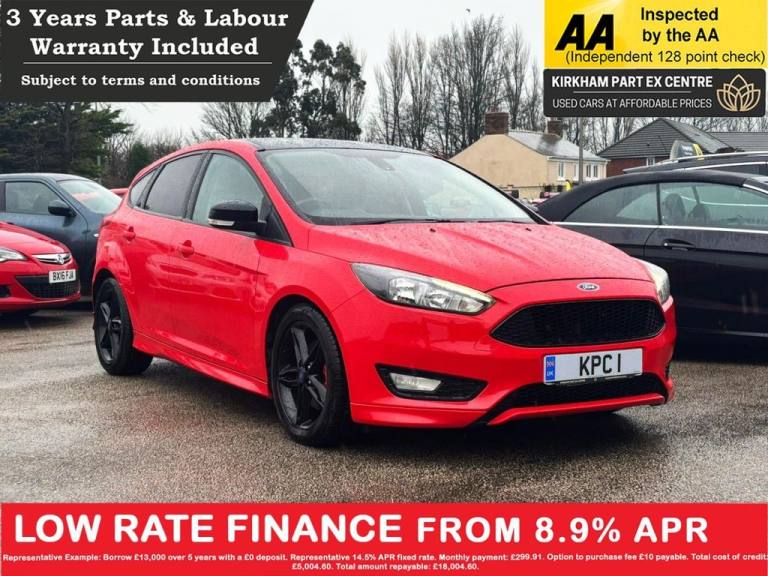 2016 Ford Focus 2.0 TDCi Zetec S Red Edition Hatchback 5dr Diesel Manual Euro 6 (s/s) (150  Hatch...