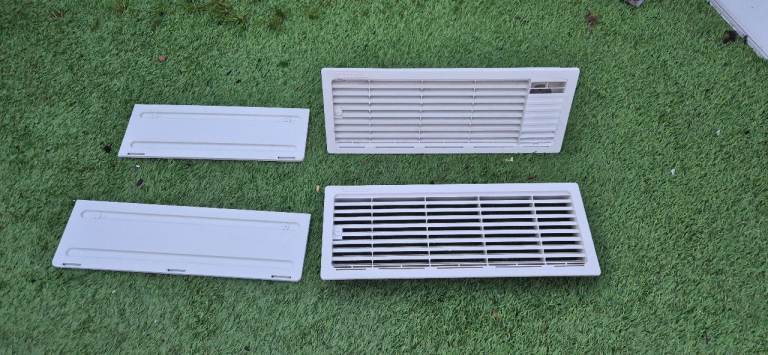 Fridge vents, water heater vents, heater flue cowls for camper caravan motorhome.