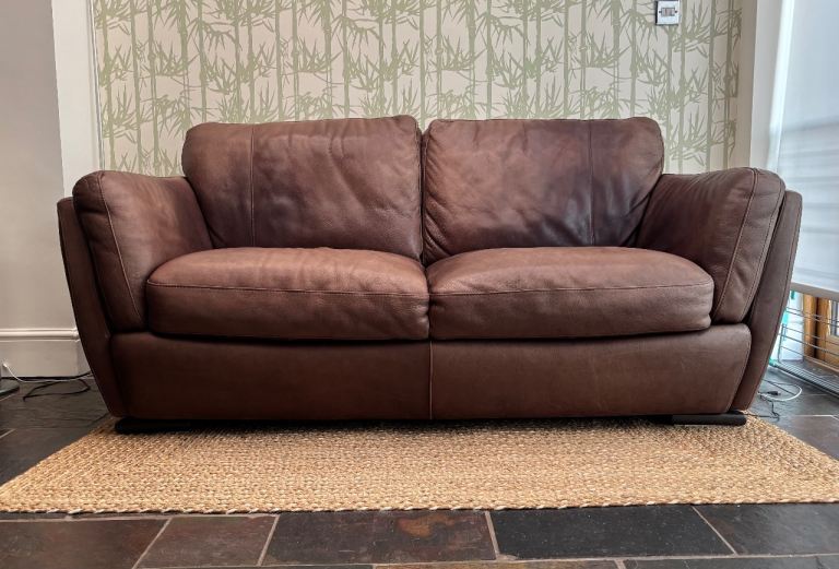 Natuzzi Editions Italian Leather Sofa