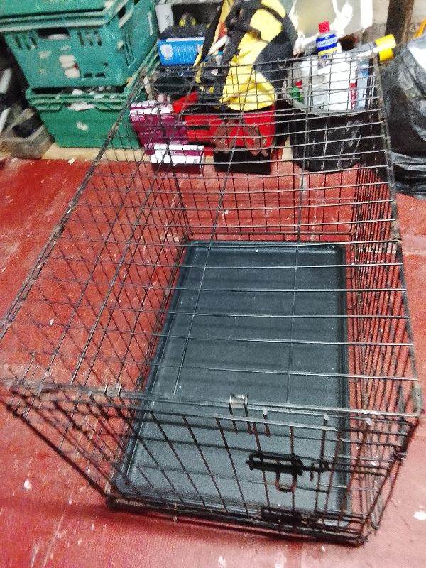Dog cage medium