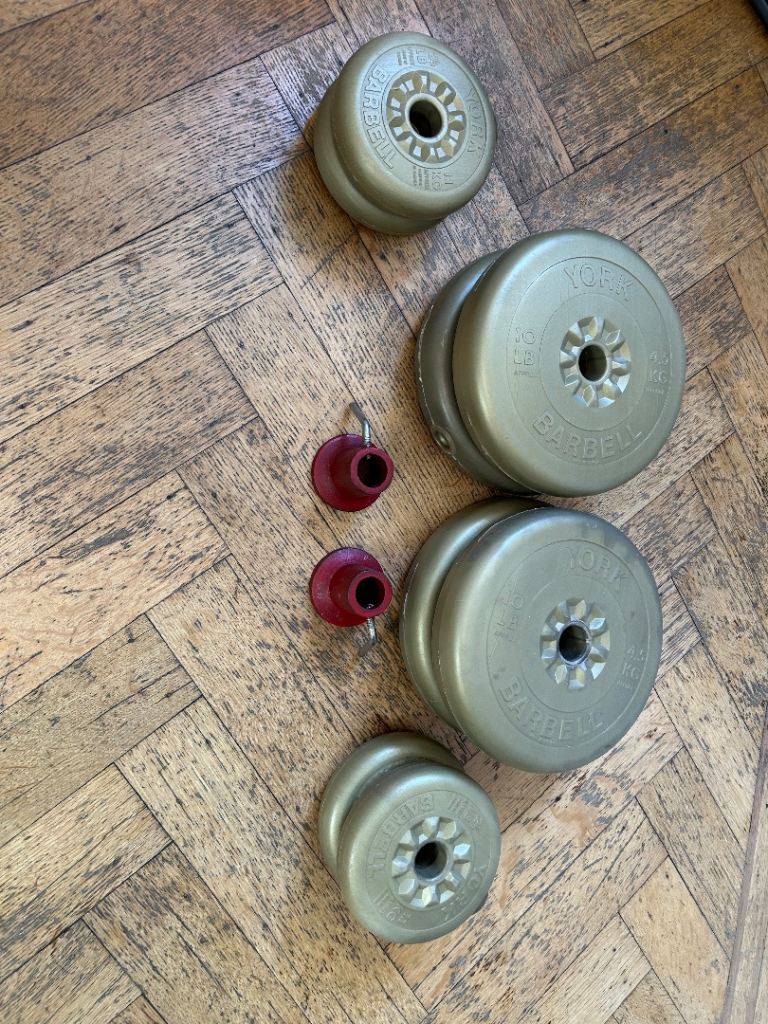 York bar bell weight plates 