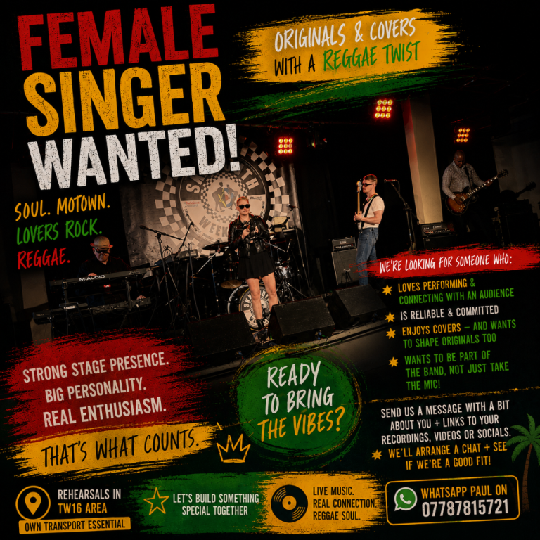 Female Singer Wanted