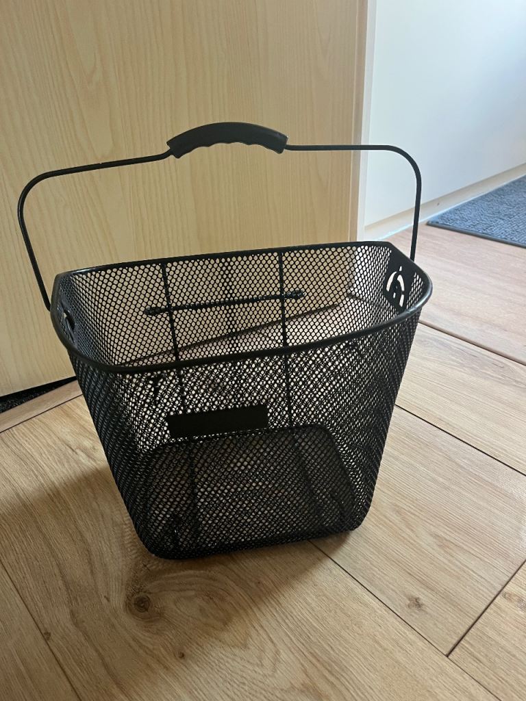 Black Bike Basket 