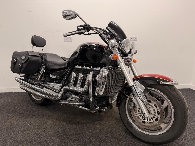 TRIUMPH ROCKET CLASSIC ** LEATHER PANNIERS - FULL 12 MONTHS MOT **