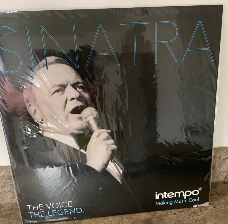 image for FRANK SINATRA "THE VOICE THE LEGEND" NEW SEALED VINYL LP RECORD 16 SONGS