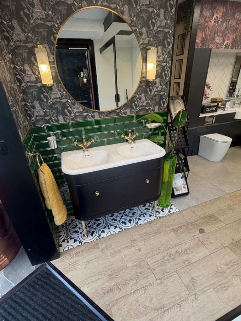 Burlington double sink unit