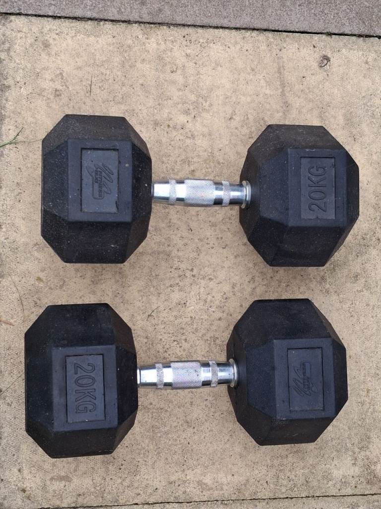 Pair of 20KG Dumbbells – Good Condition