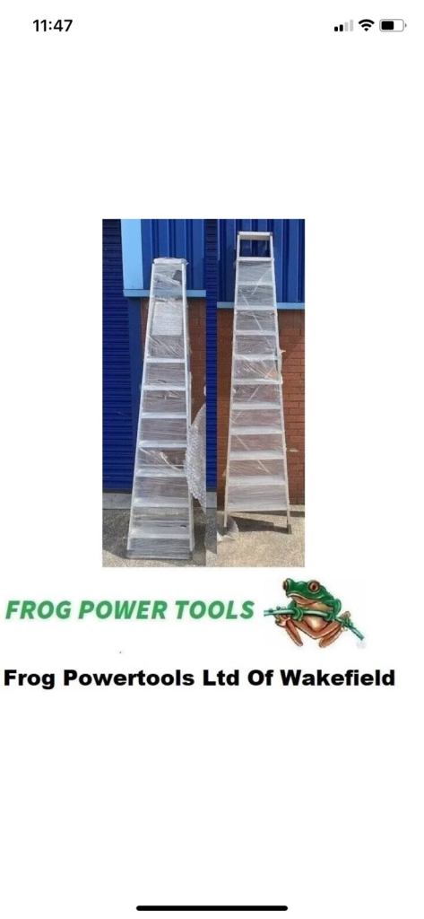 image for Zarges Step ladders Class1 12Tread & 8Tread platform steps Brand New BARGAIN PRICE
