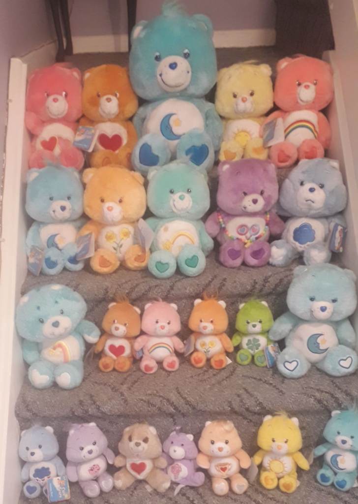 Care Bears Plush Soft Toys Bundle – Various Sizes, Good Condition