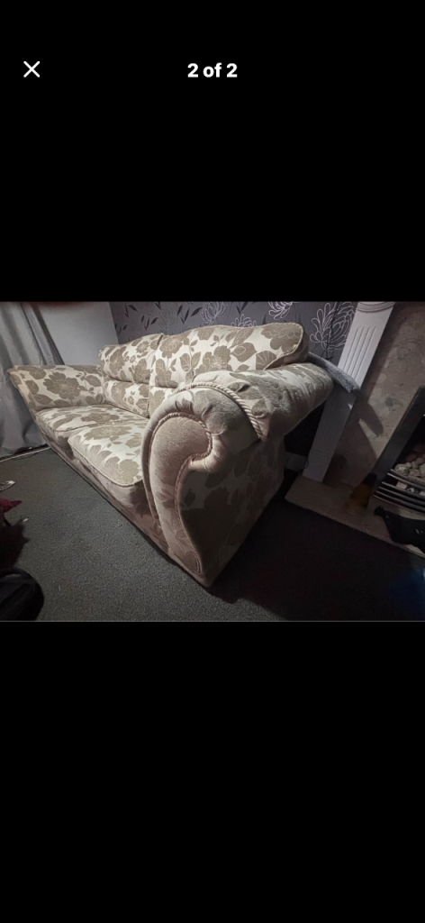 3seater and an arm chair 