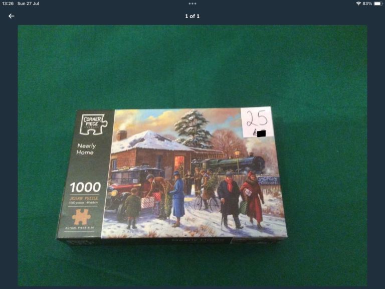 1,000 piece nearly home puzzle *ALL PUZZLES 4 for £10*