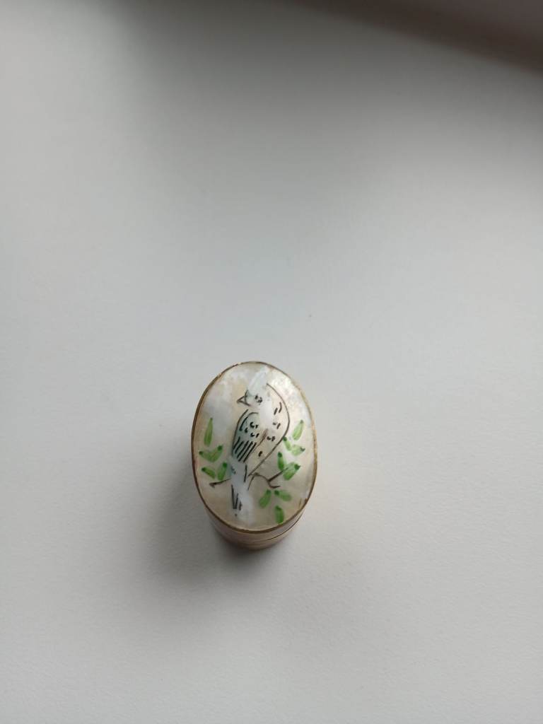Small brass trinket box