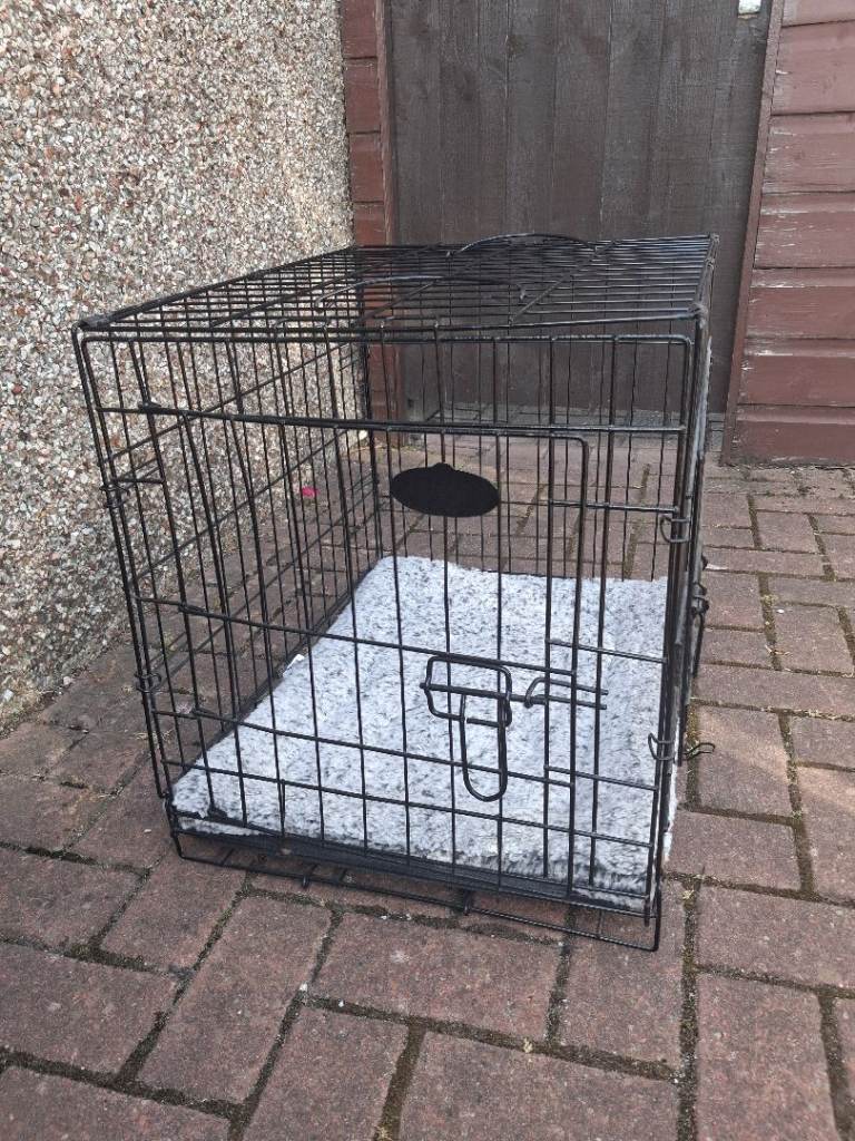 Small Double Door Dog Cage with Cage Mat. Only £10