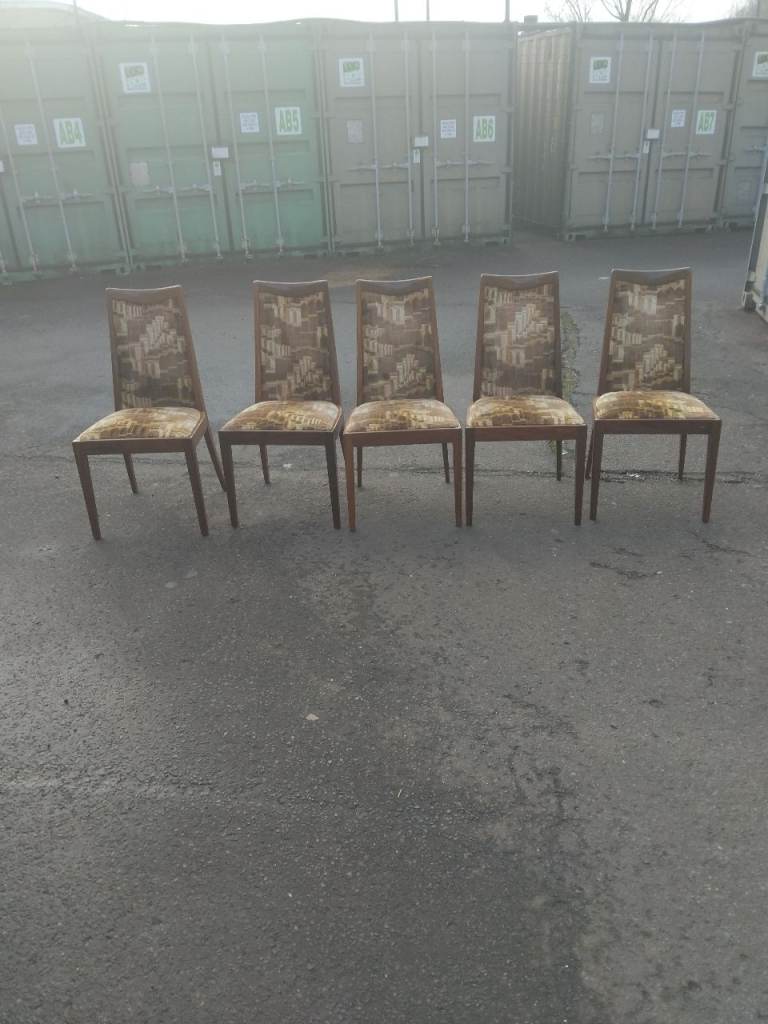 SET OF FIVE TEAK G PLAN DINING CHAIRS FRESCO  🚛FREE UK DELIVERY🚛
