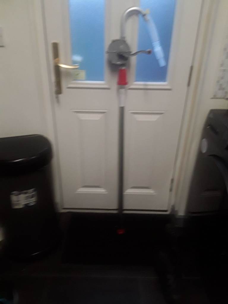 Sython pump winding handle extendable with filter screws on to drums new bargain 