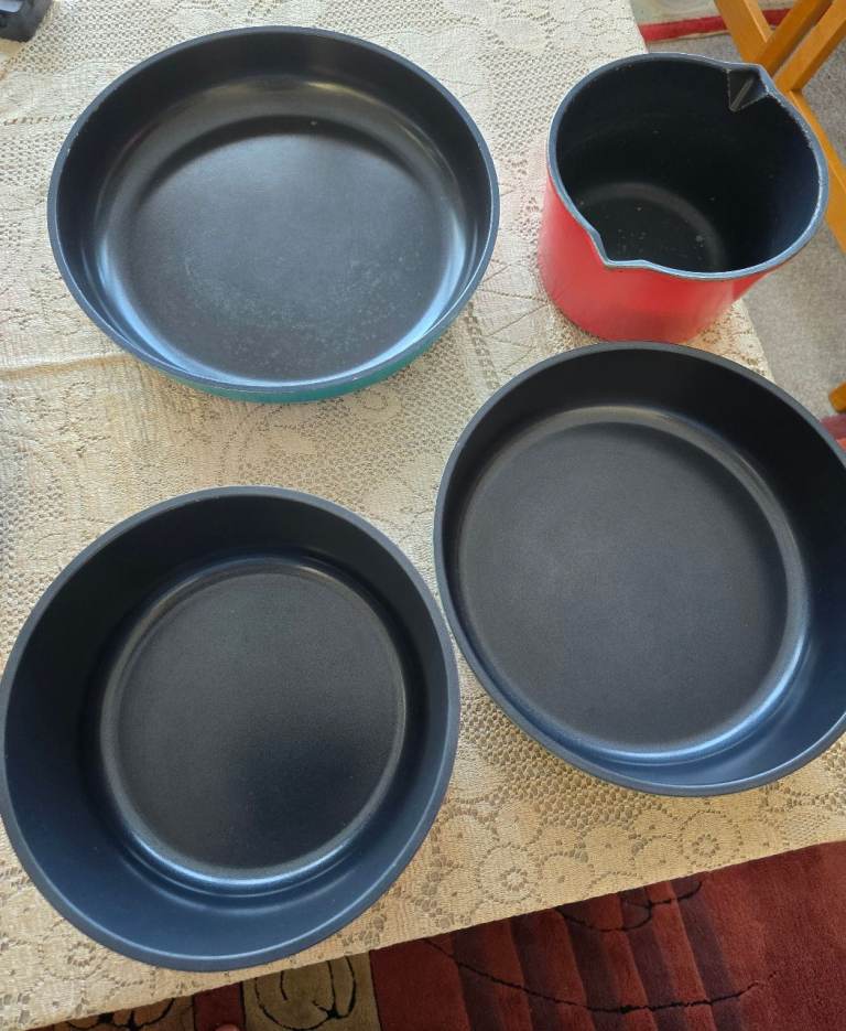 Lakeland Non-Stick Pans with Detachable Handle - Multicoloured, Good Condition