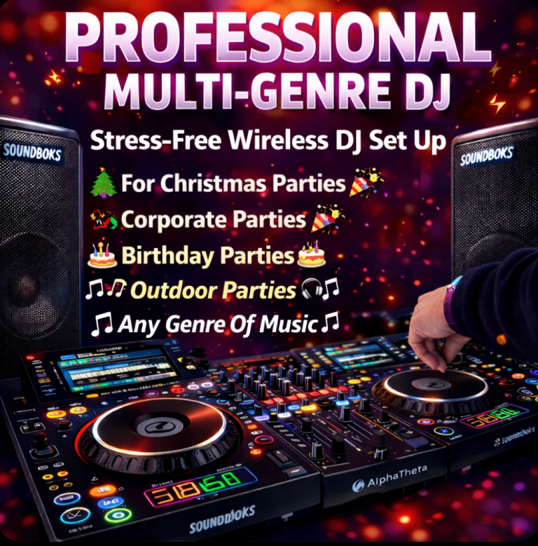 🎧 Mobile DJ for Hire – Stress-Free Wireless Setup | Christmas & Corporate Parties 🎉
