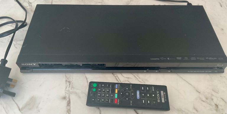 Sony Blu-Ray HD Disc DVD Player: slimline model BDP-S380, user guide.