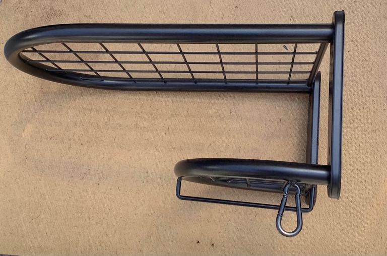 Crash helmet rack