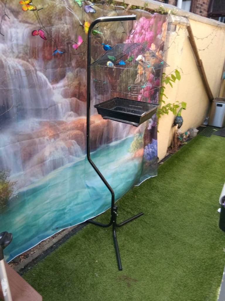 Bird cage and stand