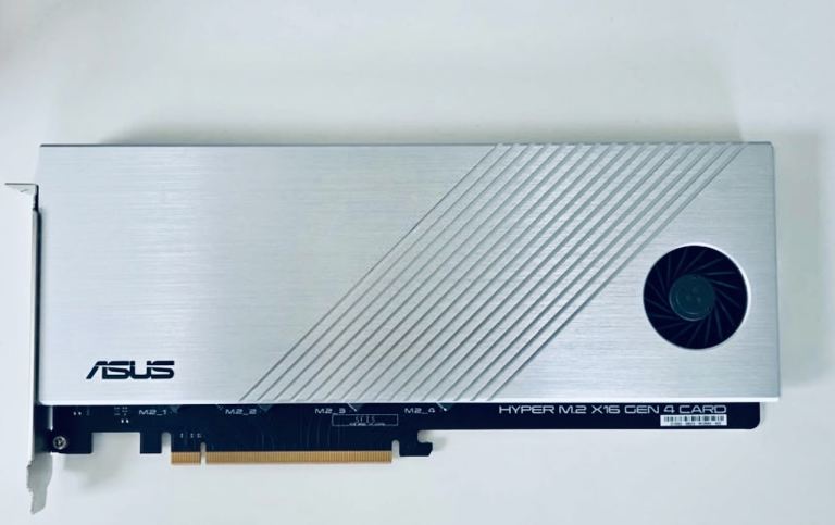 ASUS Hyper M.2 X16 Gen 4 Card PCIe x16 M.2 RAID Controller 4-Port