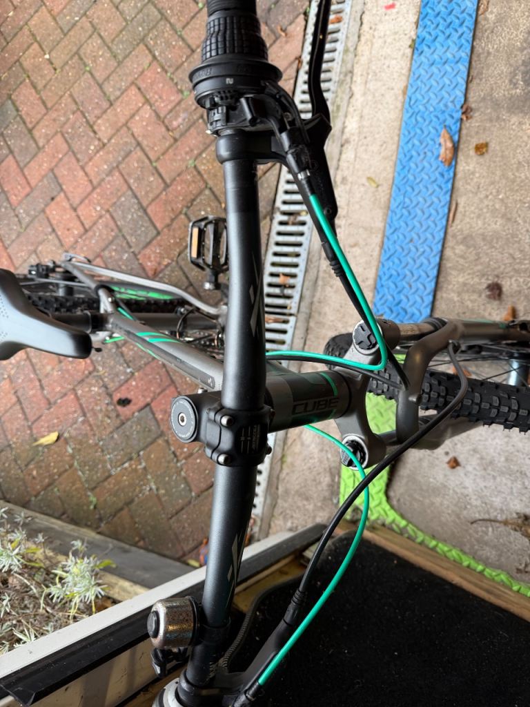 Cube Mountain Bike 24inch wheels Grey/Green, Good Condition, £50.00 for ...