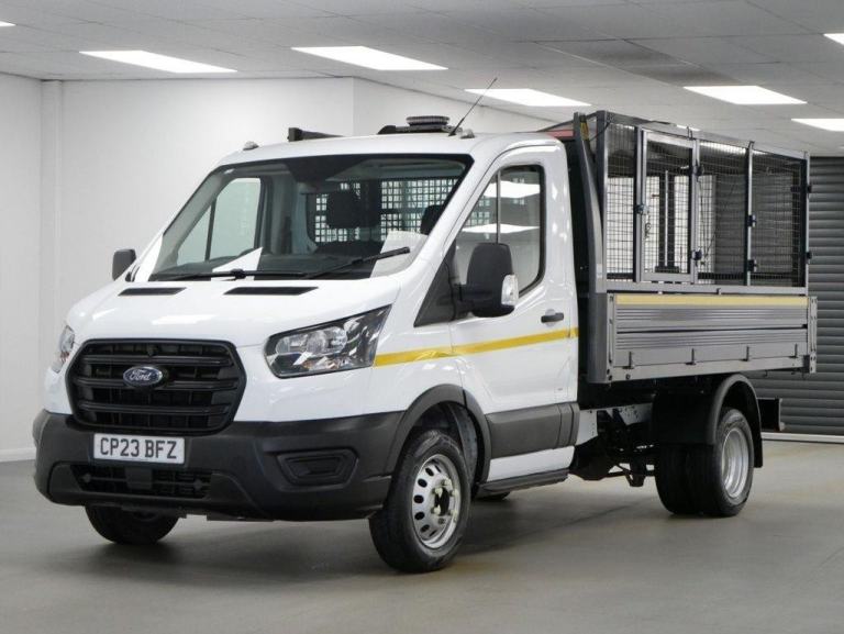 2023 FORD TRANSIT 350 RWD 2.0 EBL 130 BHP L2 MEDIUM LEADER DRW CAGED TIPPER