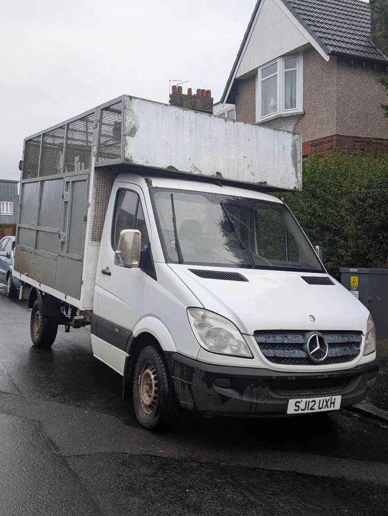 Mercedes sprinter caged tipper van . No VAT. Year 2012. Milage 149,600
