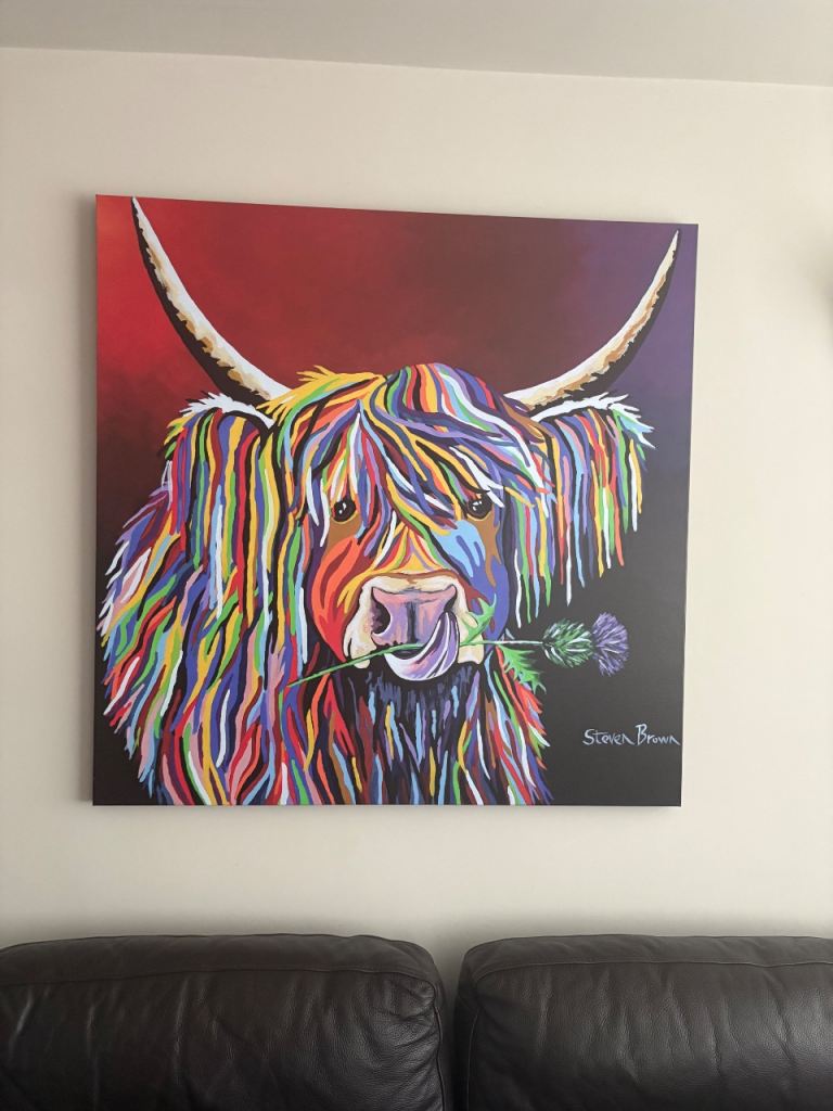 Steven Brown 'Lizzie McCoo' Canvas Print – 40" x 40"
