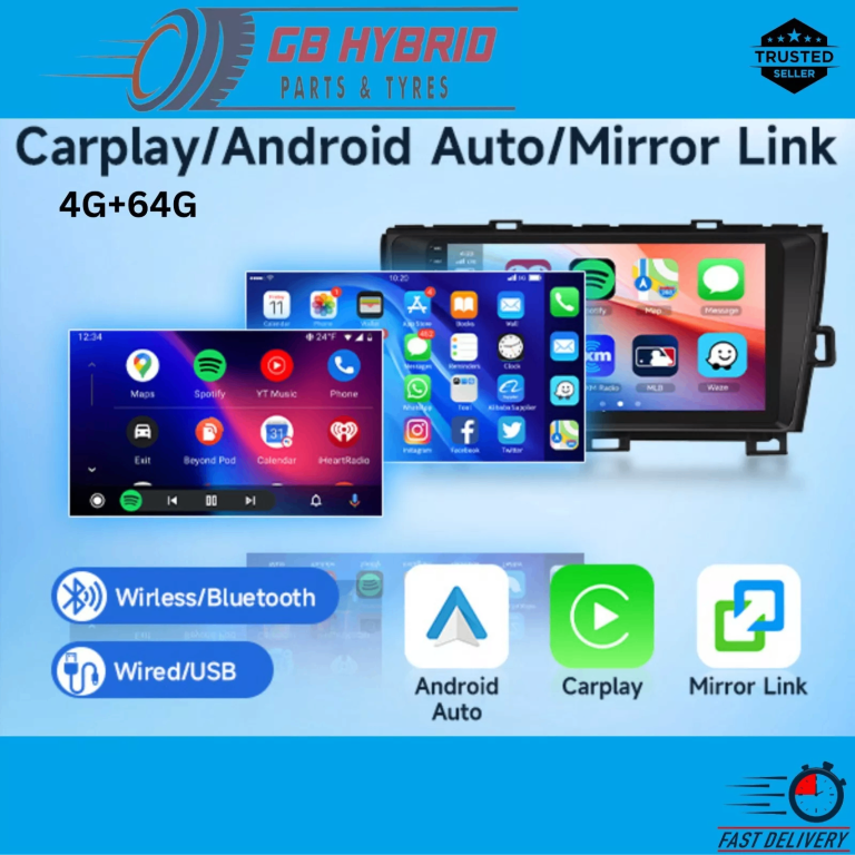 Android Carplay Toyota Prius 2016 - 2022 Car Stereo Radio GPS Sat 4+64GB