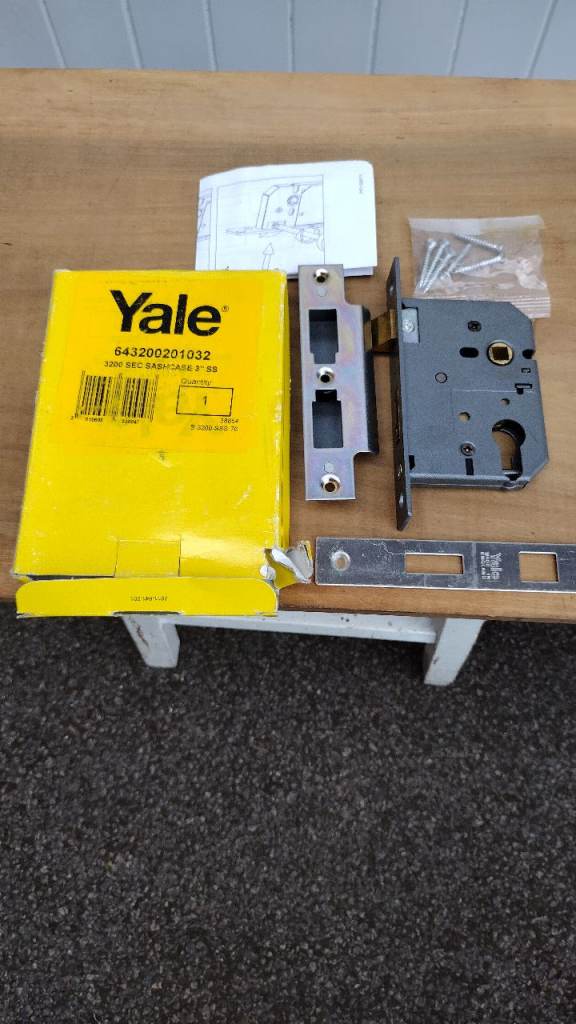 New Yale euro profile Sashlock 5-LEVER 75mm 3" BS British Standard Stainless Steel 