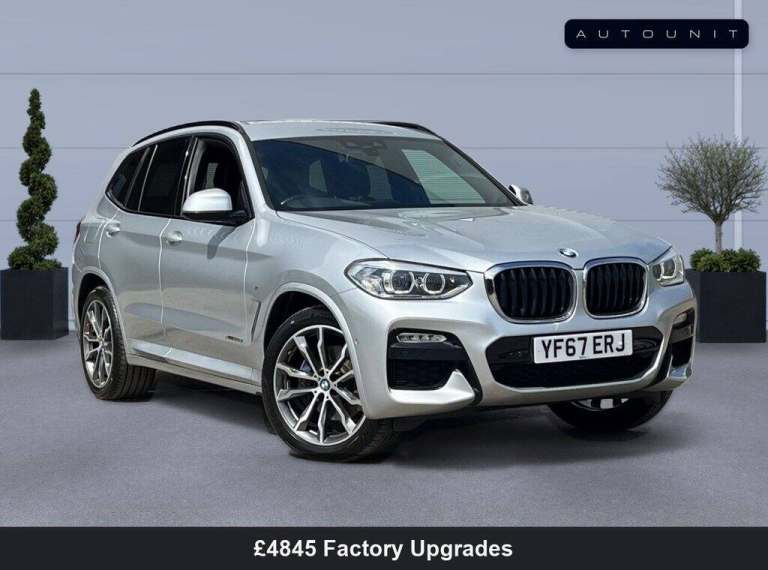 2017 BMW X3 2.0 20D M SPORT SUV 5DR DIESEL AUTO XDRIVE EURO 6 (S/S) (190 PS)
