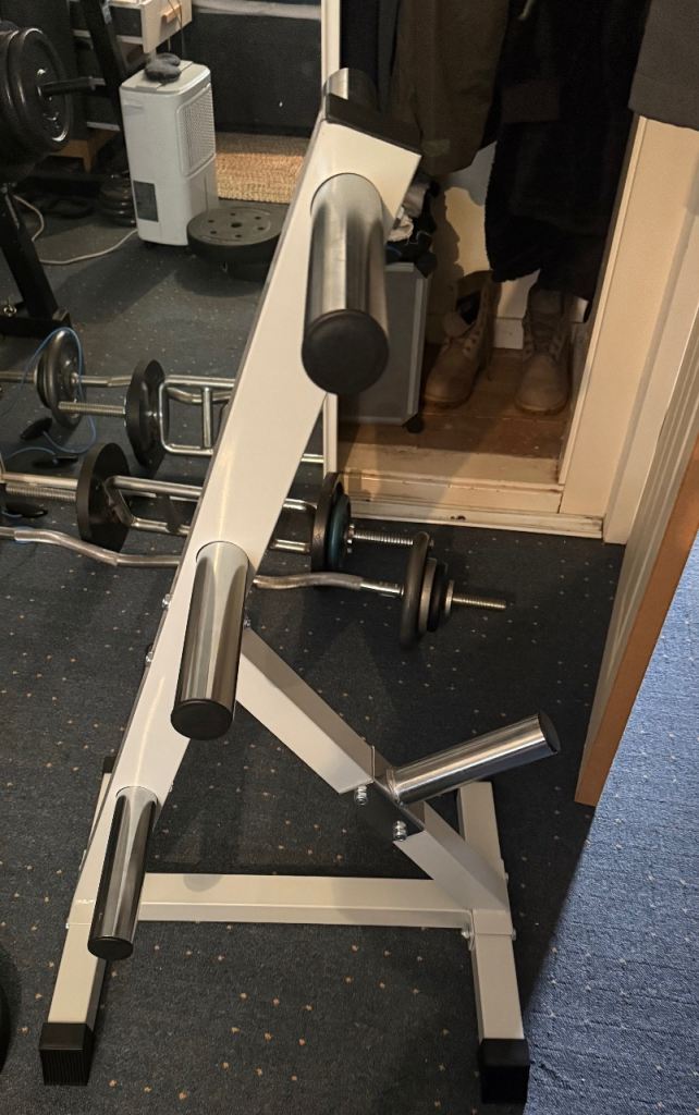 Olympic weight plate holder
