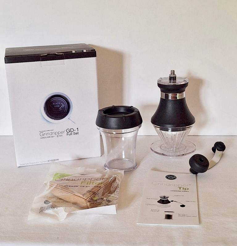 NEW Portable Coffee Maker & Manual Grinder - Camping/Travel