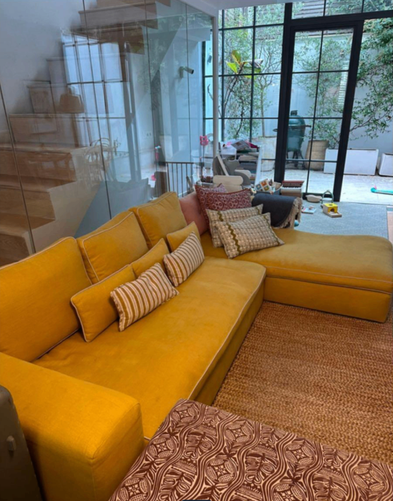 Yellow Sectional Sofa - in storage - collection from NW10