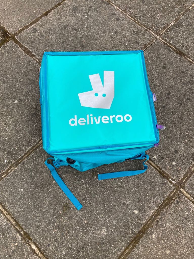 Deliveroo large expandable backpack 