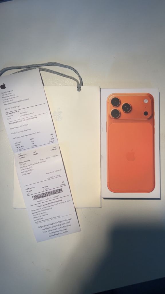 Brand new iPhone 17 pro max 1TB cosmic orange (unlocked & Sealed)