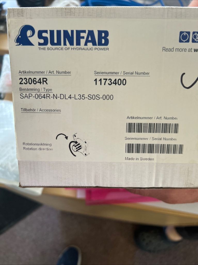 SUNFAB PTO Hydraulic Piston Pump