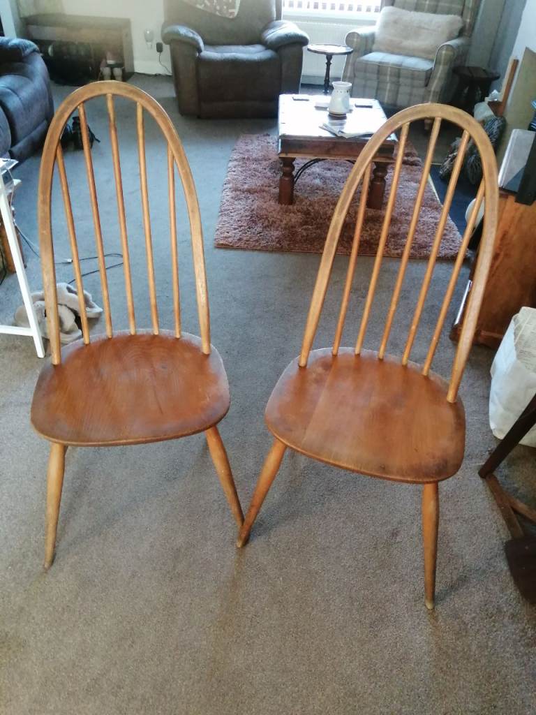 Ercol quaker dinning chairs 