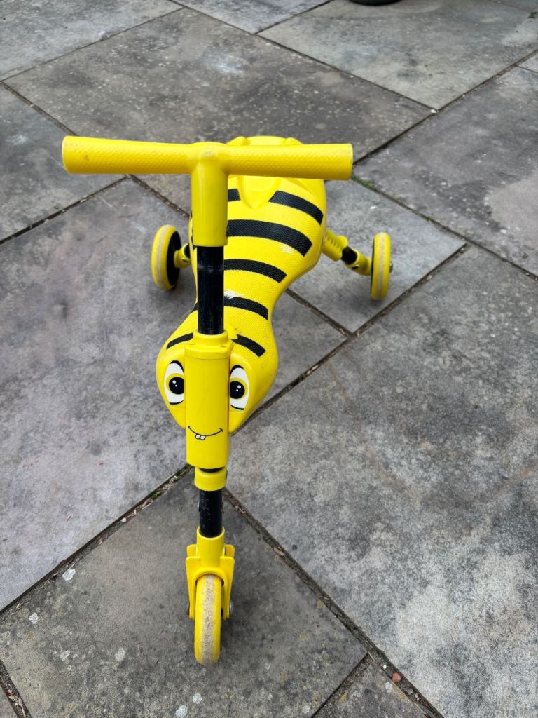 Yellow Scuttlebug ride on toy