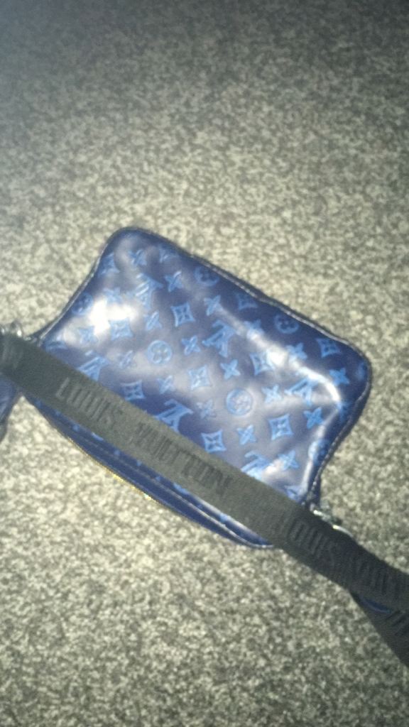 bag blue leather louis vuitton