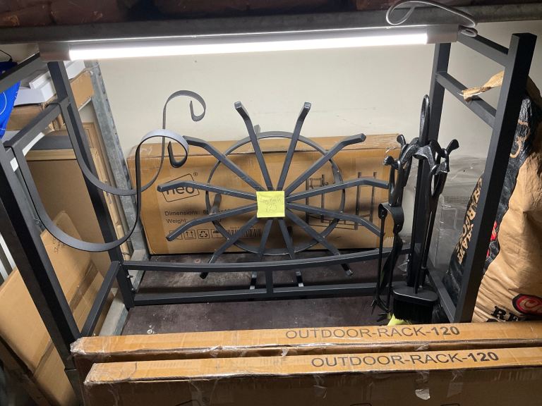 Log holder for real fire new